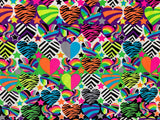 Neon Hearts Prosthetic Suspension Sleeve Cover