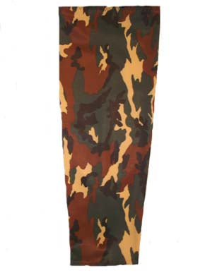 green camouflage prosthetic suspension sleeve cover