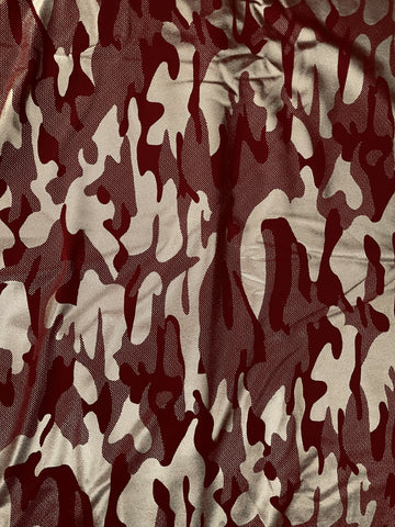 Garnet and Gold Camo Prosthetic Suspension Sleeve Cover