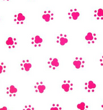 Pink Paw Prints Prosthetic Suspension Sleeve Cover
