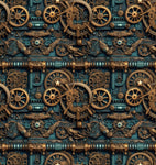 Teal Steampunk Gears Laminating Sleeve