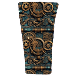 Teal Steampunk Gears Prosthetic Suspension Sleeve Cover