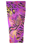 purple beast animal print prosthetic suspension sleeve cover