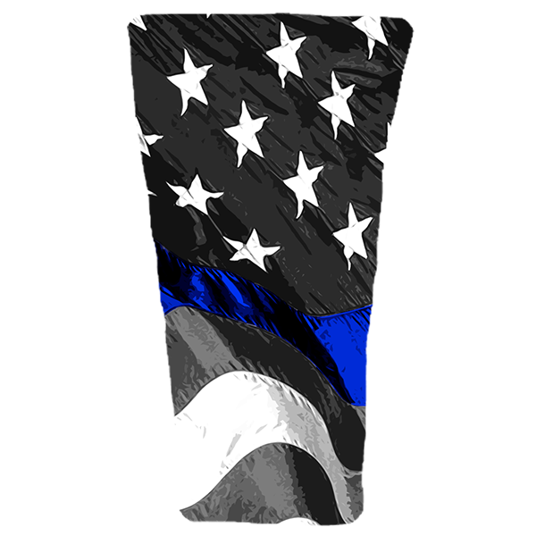 Thin Blue Line Flag Prosthetic Suspension Sleeve Cover – Fred's Legs