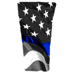 Thin Blue Line Flag Prosthetic Suspension Sleeve Cover