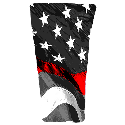 Thin Red Line Flag Prosthetic Suspension Sleeve Cover